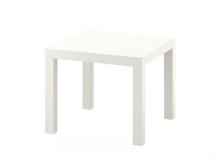 White coffee table